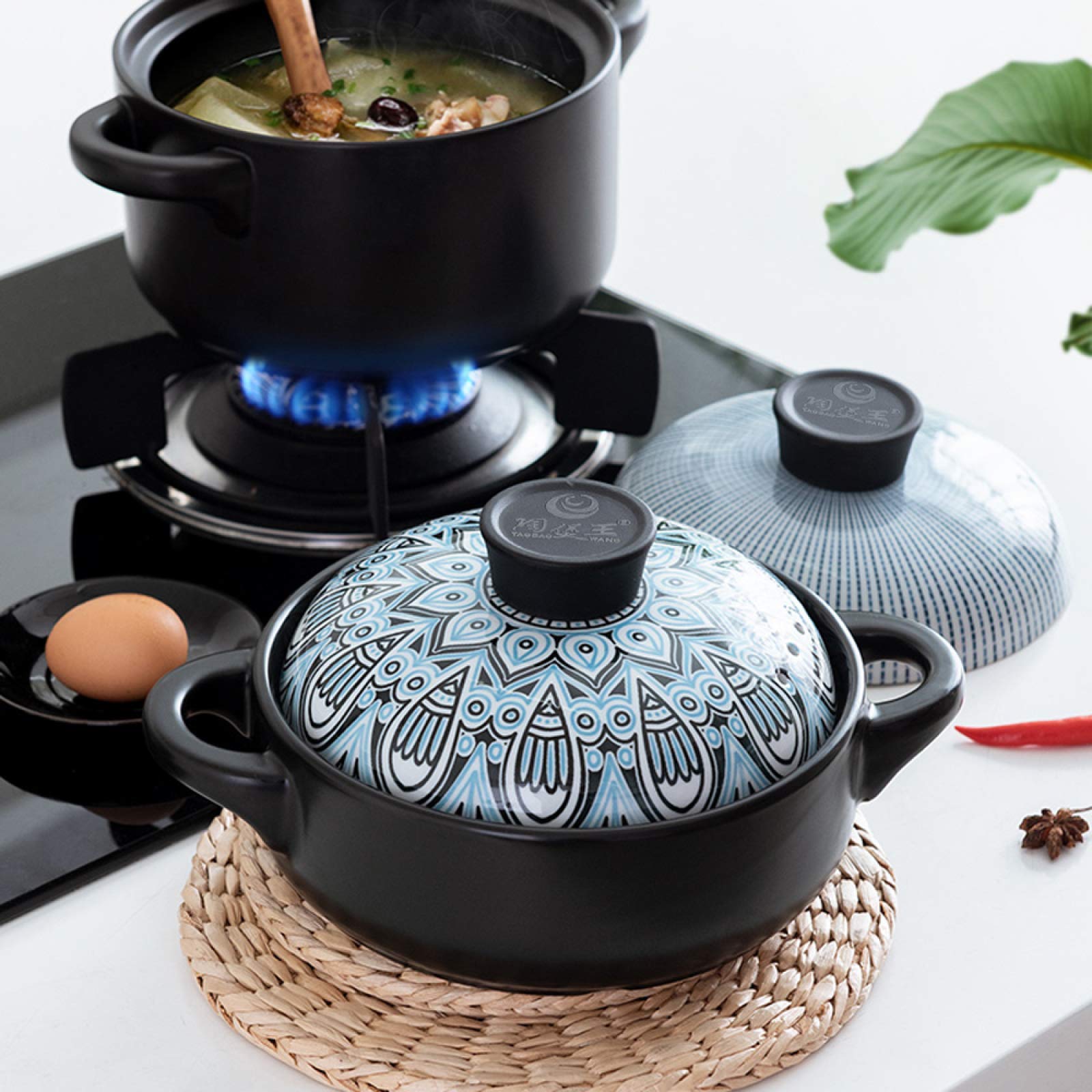ceramiczny garnek, Naczynie żaroodporne z pokrywką(3.5L)
