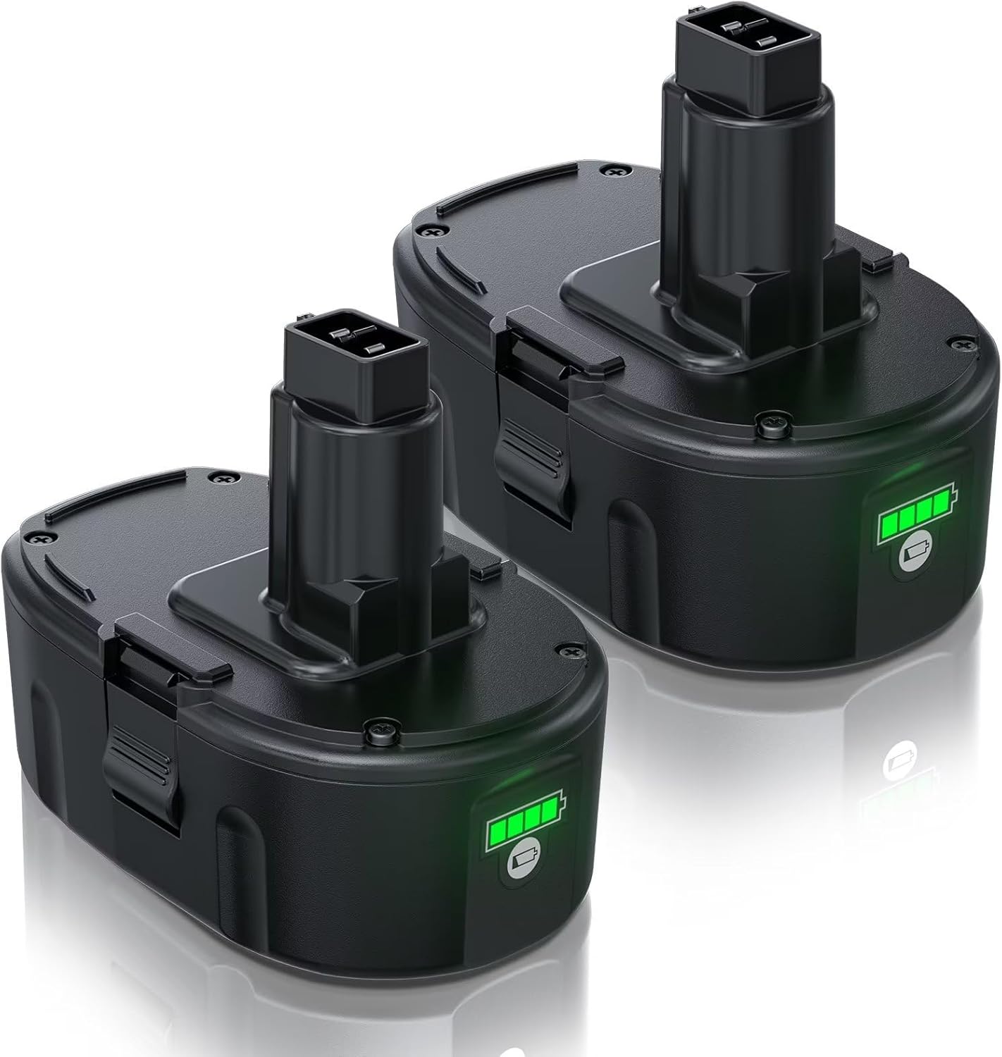 2Pack 6.5Ah Lithiumion Replacement for Dewalt 18V Battery Compatible