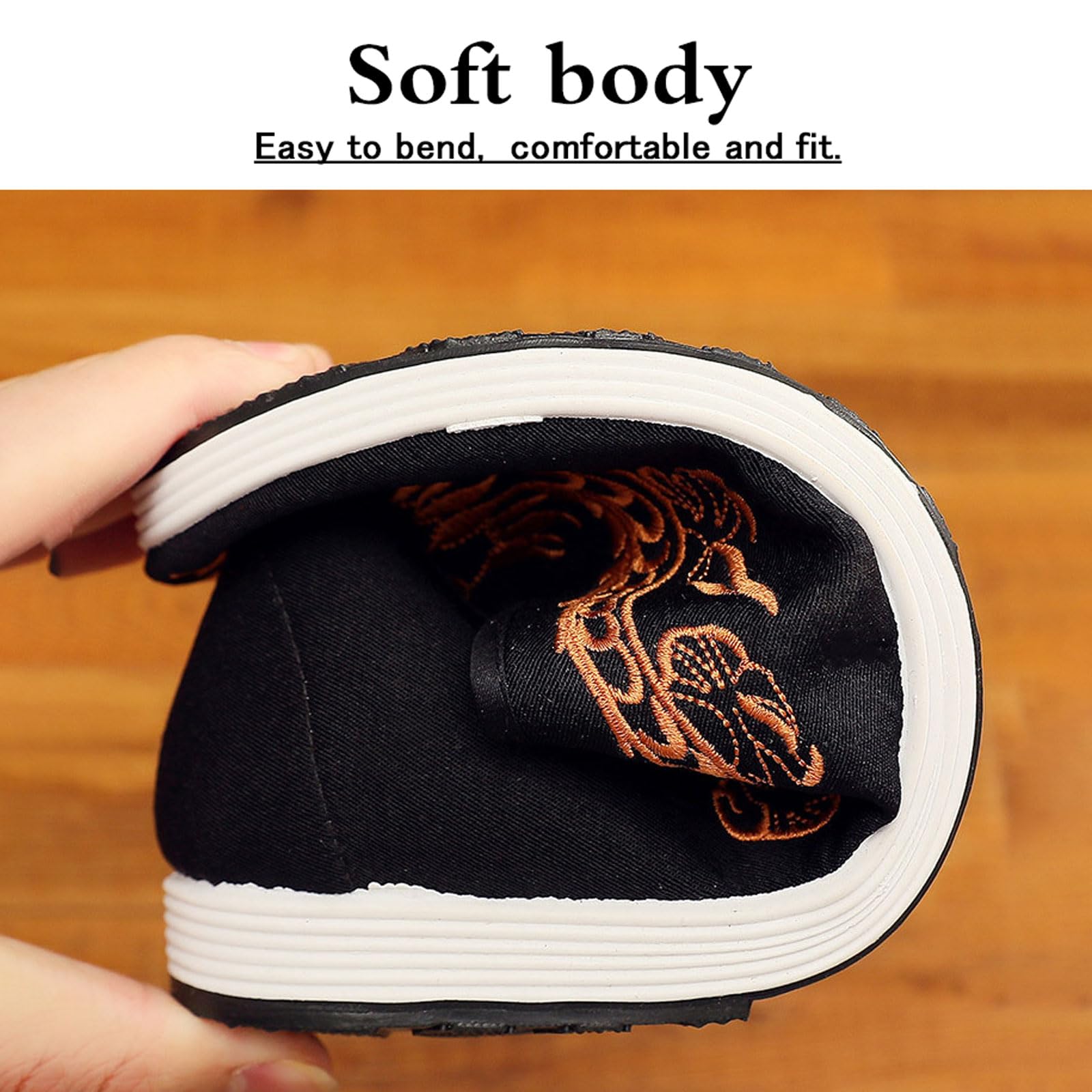 Chaussures Traditionnelles,Kung Fu Tai Chi Arts Martiaux Chaussures,Chaussures en Toile Femme Hommes,Unisexe,Confortable,Léger,pour Arts Martiaux Tai Chi,Qi Gong,Kung Fu Wing Chun
