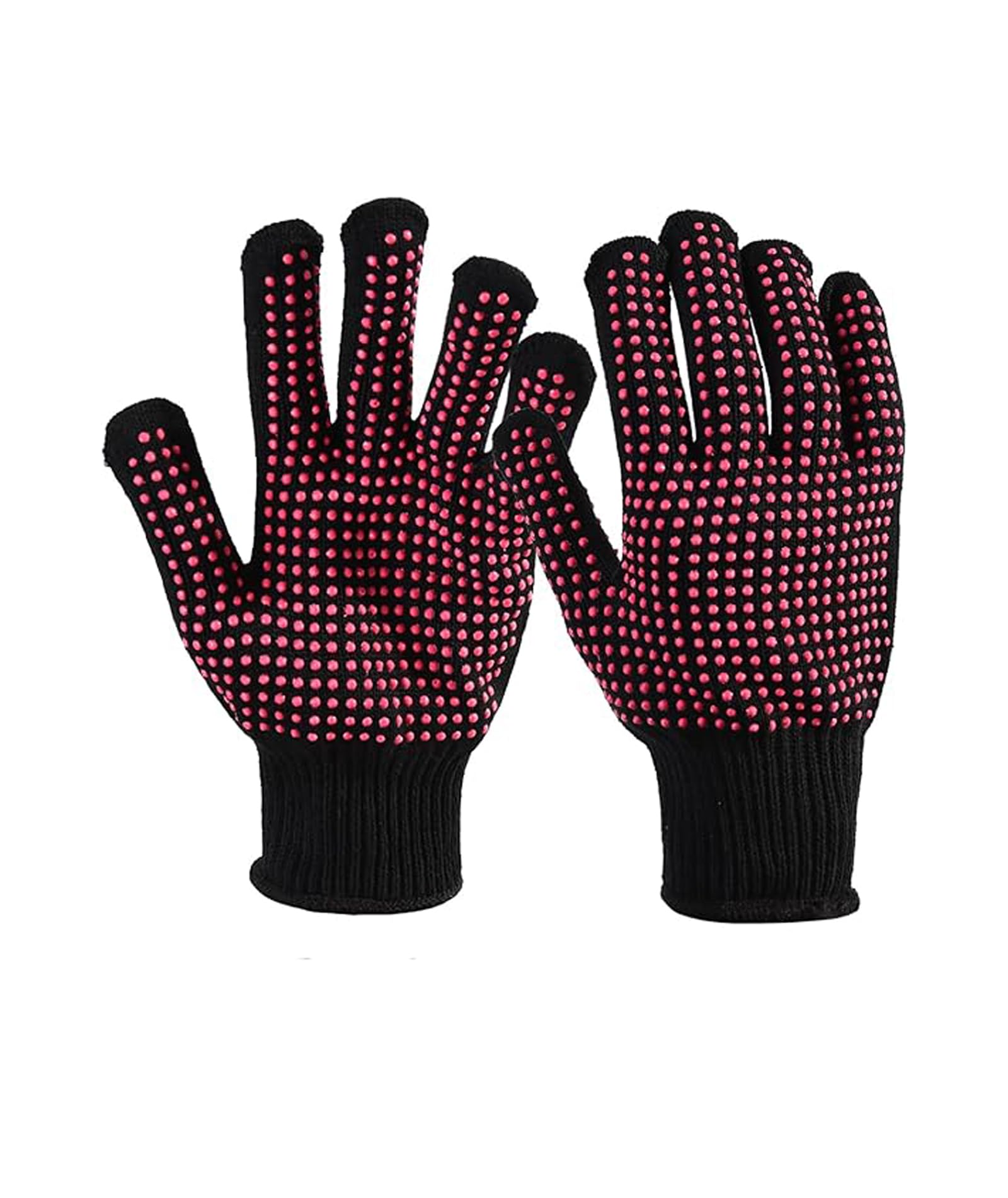 2 Pcs Heat Proof Gloves - Multifunctional Hand Gloves for Hair Styling, 8.66 in Gloves for Hair Coloring, Ideal for Heat Pack Handling, Black Gloves Made of Premium Material-image-46