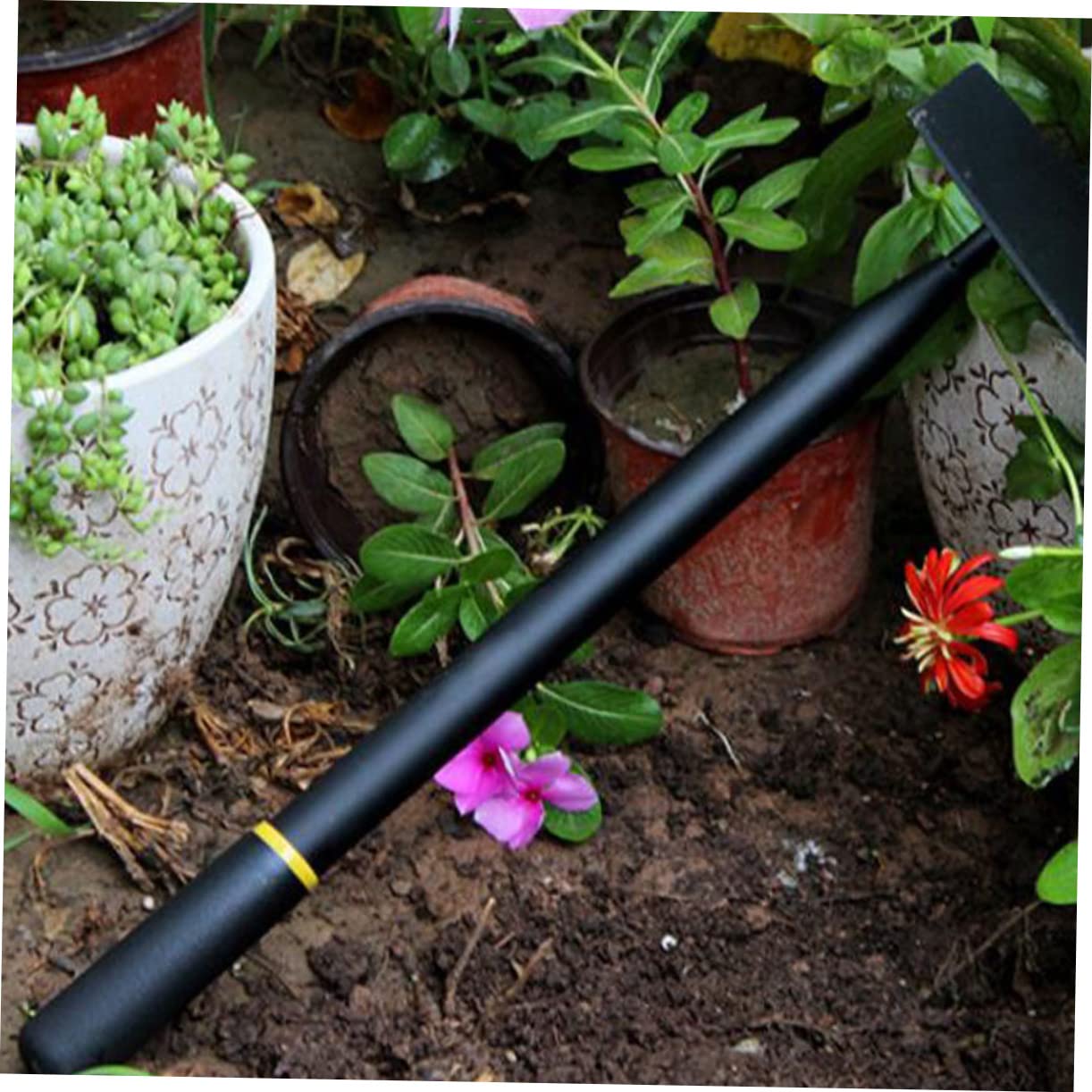 HANABASS 2 Stck. Ergonomischer Hand Hacke Manganstahl Gartenwerkzeug für Graben Pflanzen und Unkrautjäten Robust und Komfortabler für Gartenliebhaber