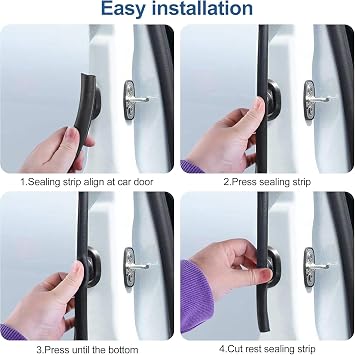 Automotive Door Weather Stripping 10Ft Car Door Rubber Edge Trim Seal Strip Gasket with Side Bulb for Car Bus Camper Boat RV Truck Doors
