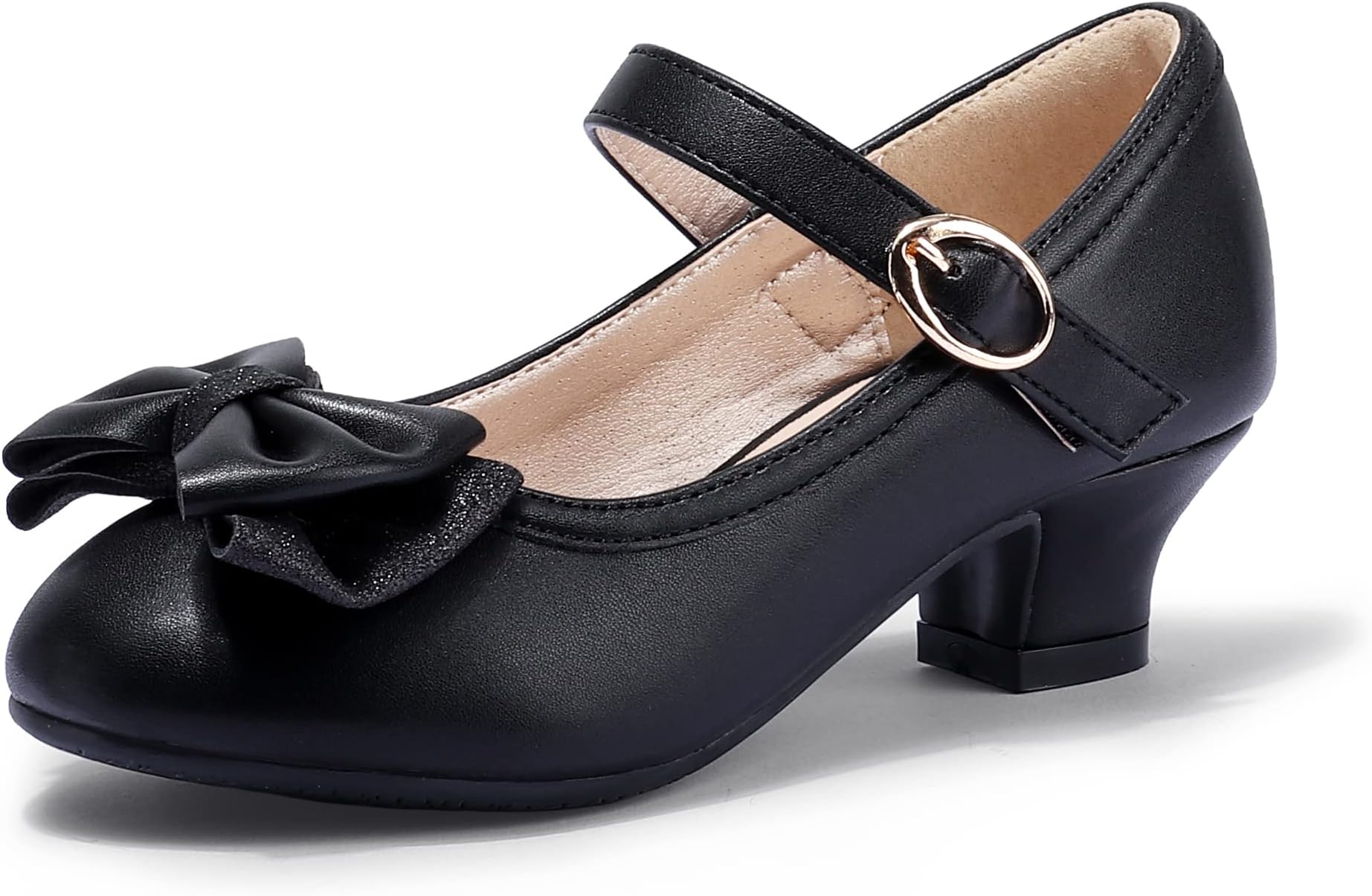 Girls Toddler/Little Kid Jada Dress Mary Jane Pumps Bow Low Heels Party Wedding Princess Shoes