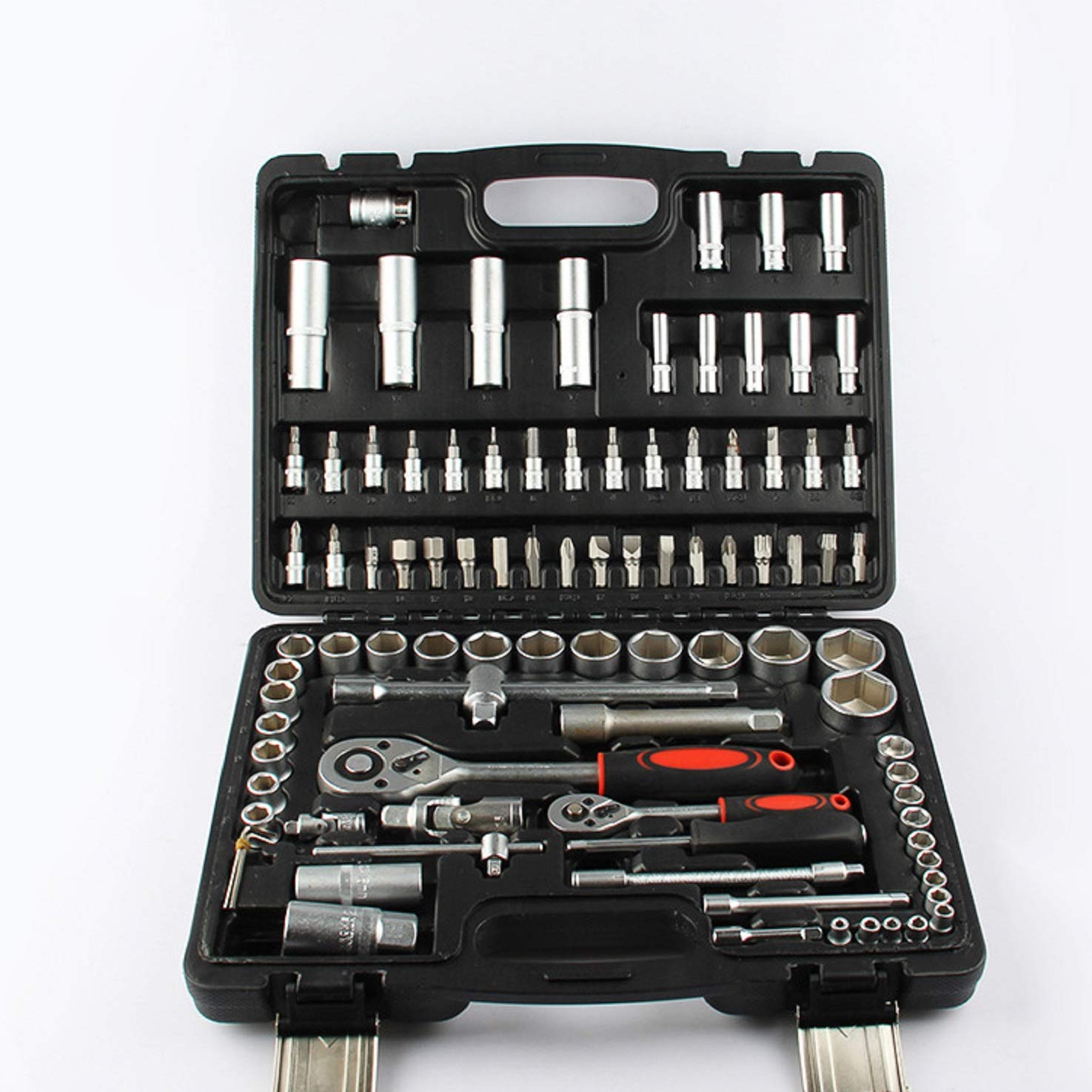 SNE 94 In 1 Tool Kit Ratchet Sets 1/2" 1/4" Socket Wrenches Set