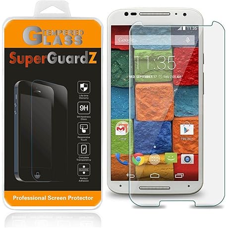 [3-Pack] Tempered Glass Screen Protectors for Motorola Moto X (2nd Gen, 2014)