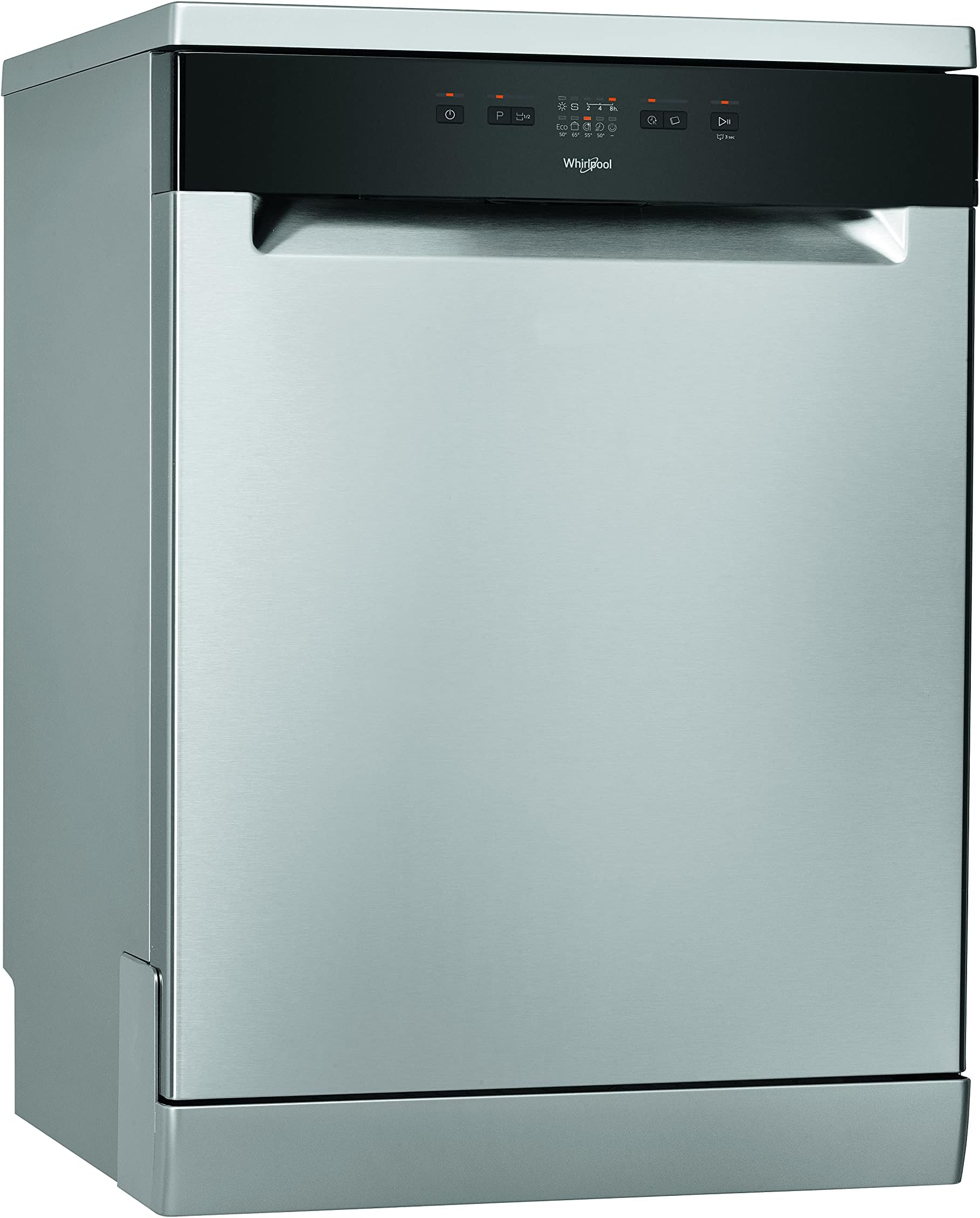 Whirlpool Free-standing Dishwasher, 5 Programs, Inox, WFE2B19XUKN