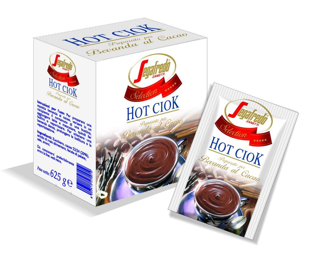 Chocolate Quente Hot Ciok Segafredo Zanetti, 25 sachês de 25 g