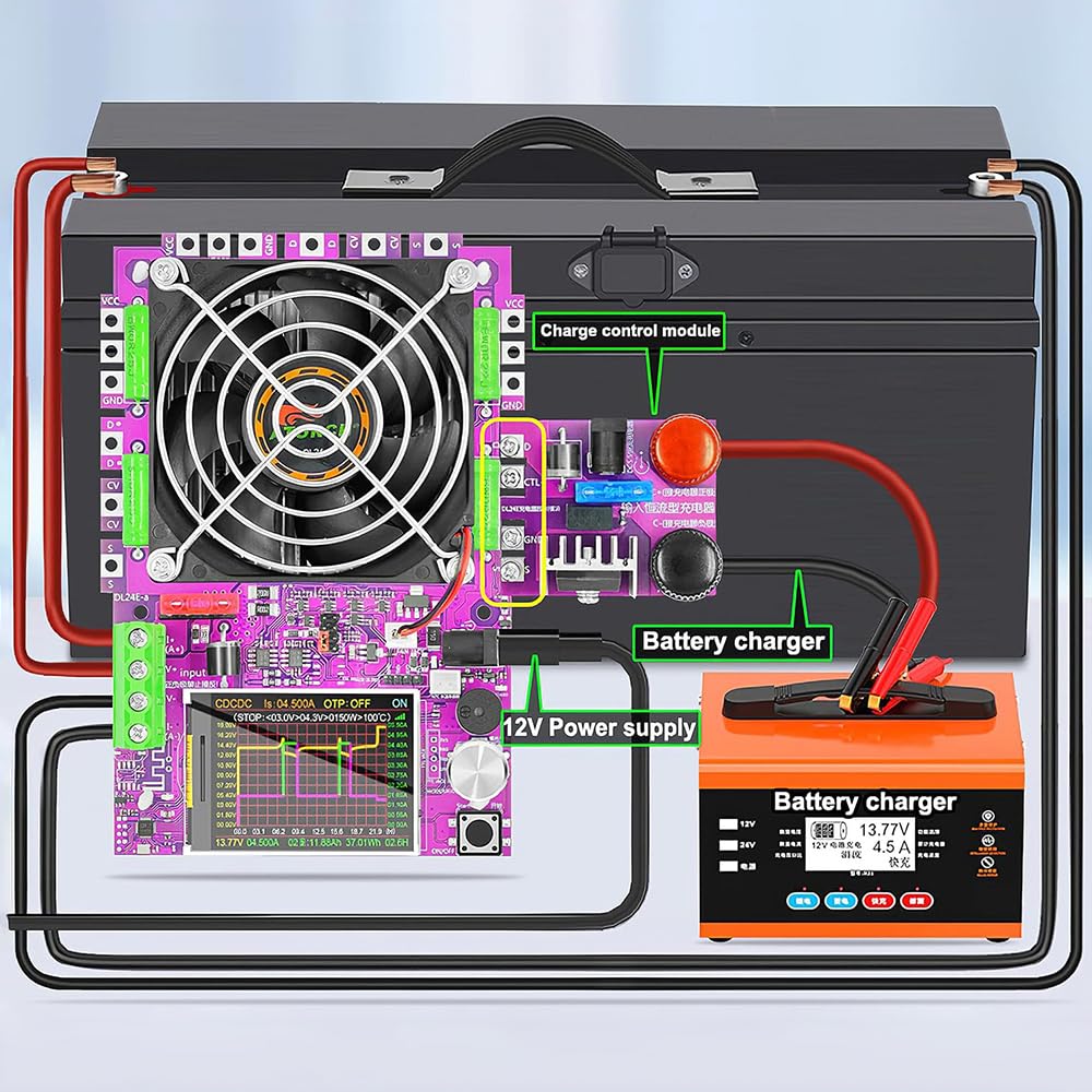Sarini Elektronischer Lasttester, einstellbarer Konstantstrom, SB Elektronische Last, Batteriekapazitätstester, 150 W, intelligenter Entladewiderstands-Leistungstester