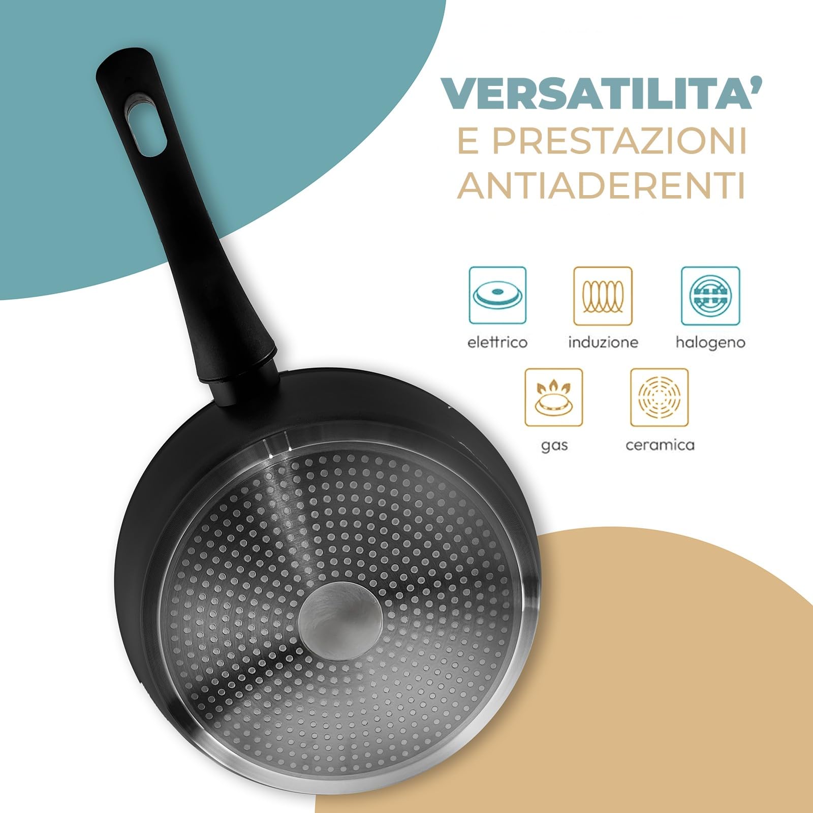 PARAMAISON Batteria Pentole e Padelle Antiaderenti, Set da 24 Pezzi con Mestoli, Coperchi in Vetro Temperato, Manico Removibile, Senza Pfoa | Nero