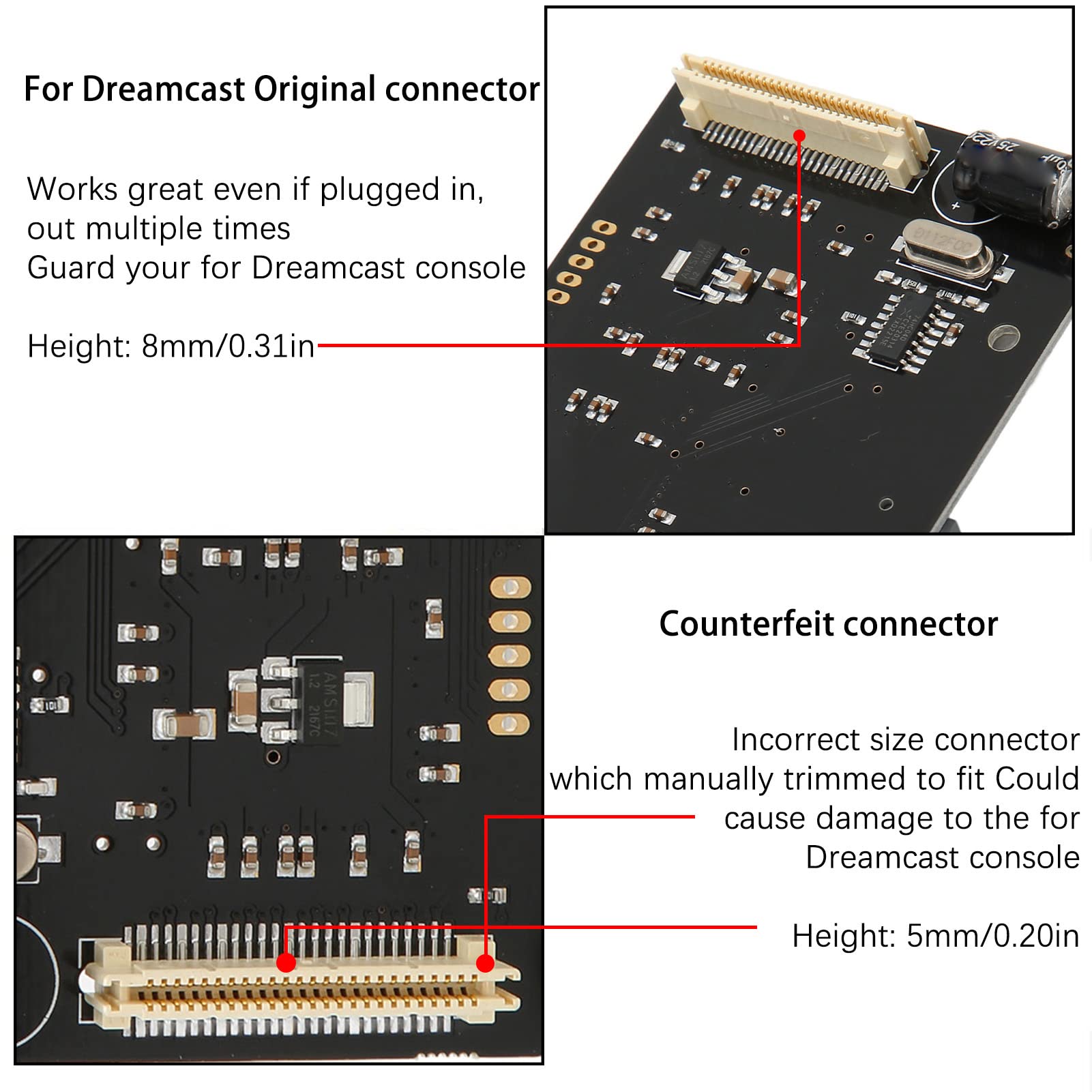 Scheda di Simulazione unità Ottica, Sostituzione V5.20 per Scheda di Estensione Scheda di Archiviazione Giochi DreamCast DC per Host DreamCast VA1 (Scheda Simulazione unità