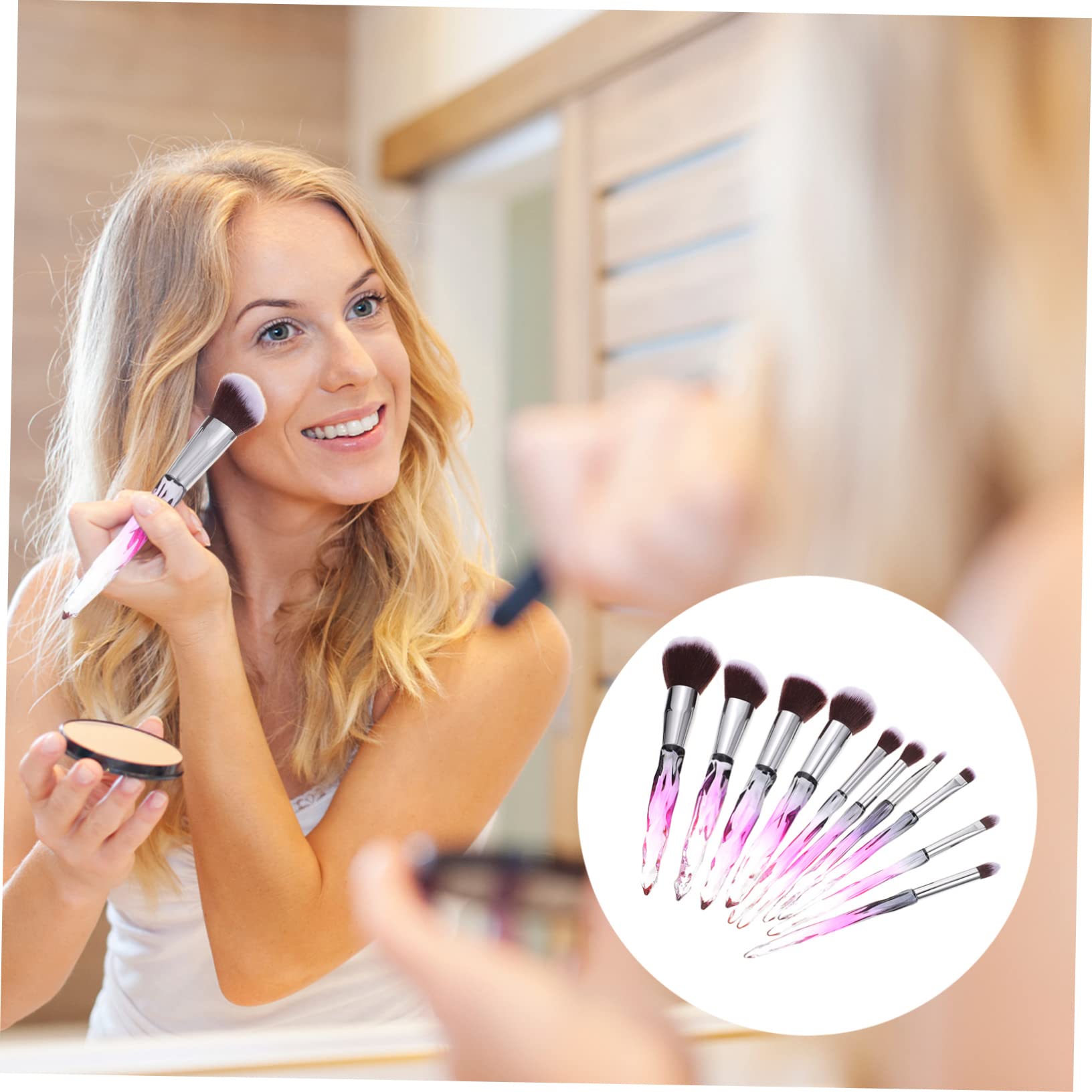 Ipetboom 30pezzi Pennelli Professionali Per Trucco Spazzole Per Fondotinta Contouring e Ombretto Con Manico e Setole Sintetiche Per Makeup Artist e Principianti