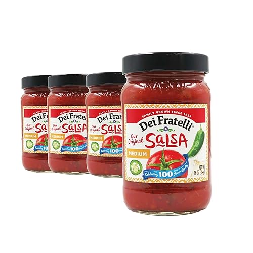 Dei Fratelli - Nuestro original Salsa Medio - 16oz - Paquete de 4