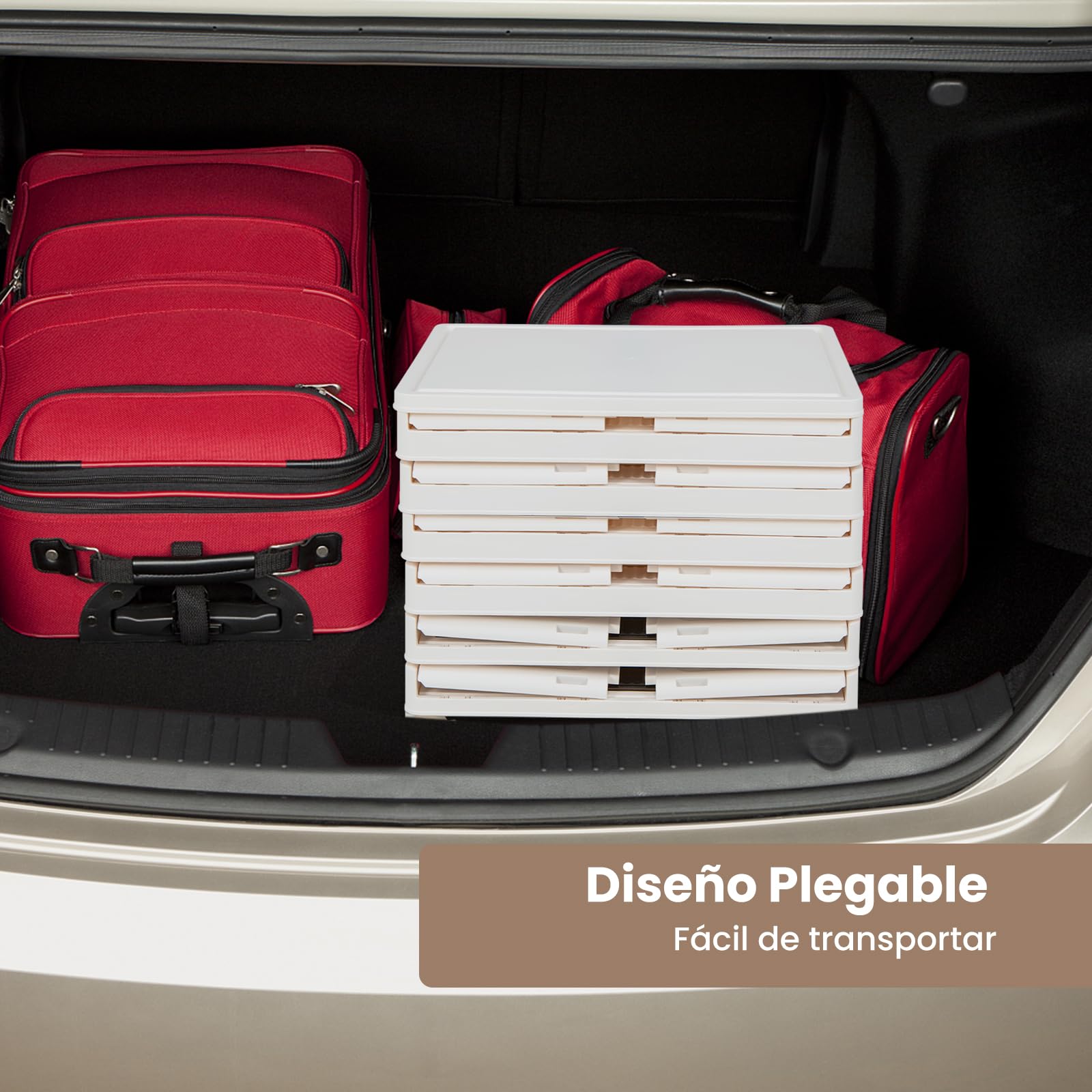 COSTWAY Cajas para Zapatos Plegable de 3/4/6 Niveles, Cajas Almacenaje Zapatos con Puertas Magnéticas Transparentes/Ruedas Universales Bloqueables, Caja Zapatero Plástica (6 niveles)