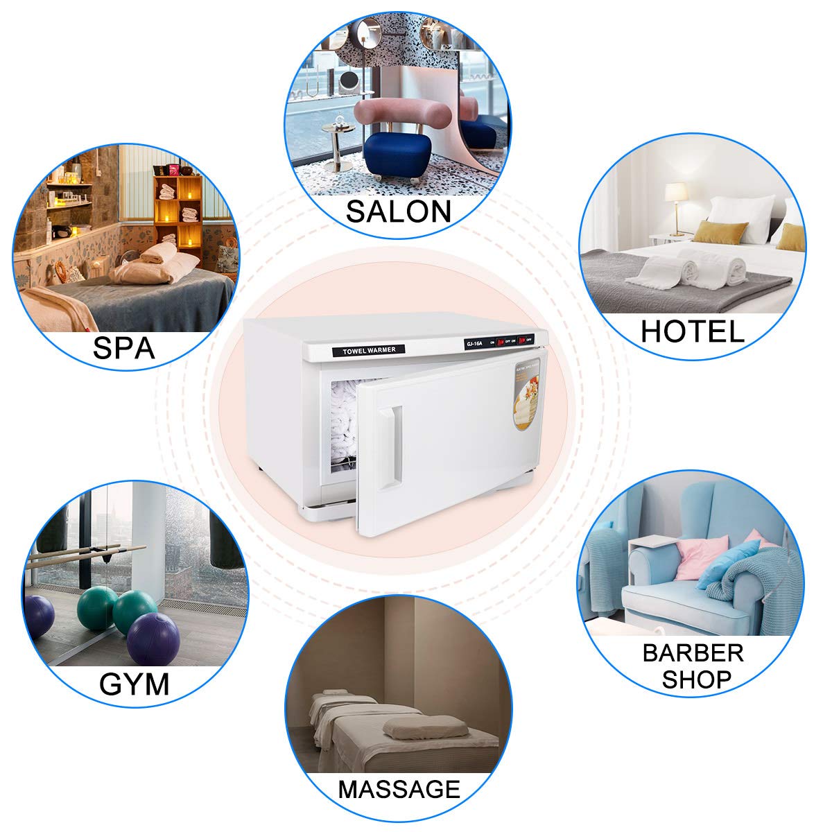 Gimify Hot Towel Warmer Cabinet 16L Large Capacity for Spa Salon Gym Hotel Home Use : Beauty & Personal Care