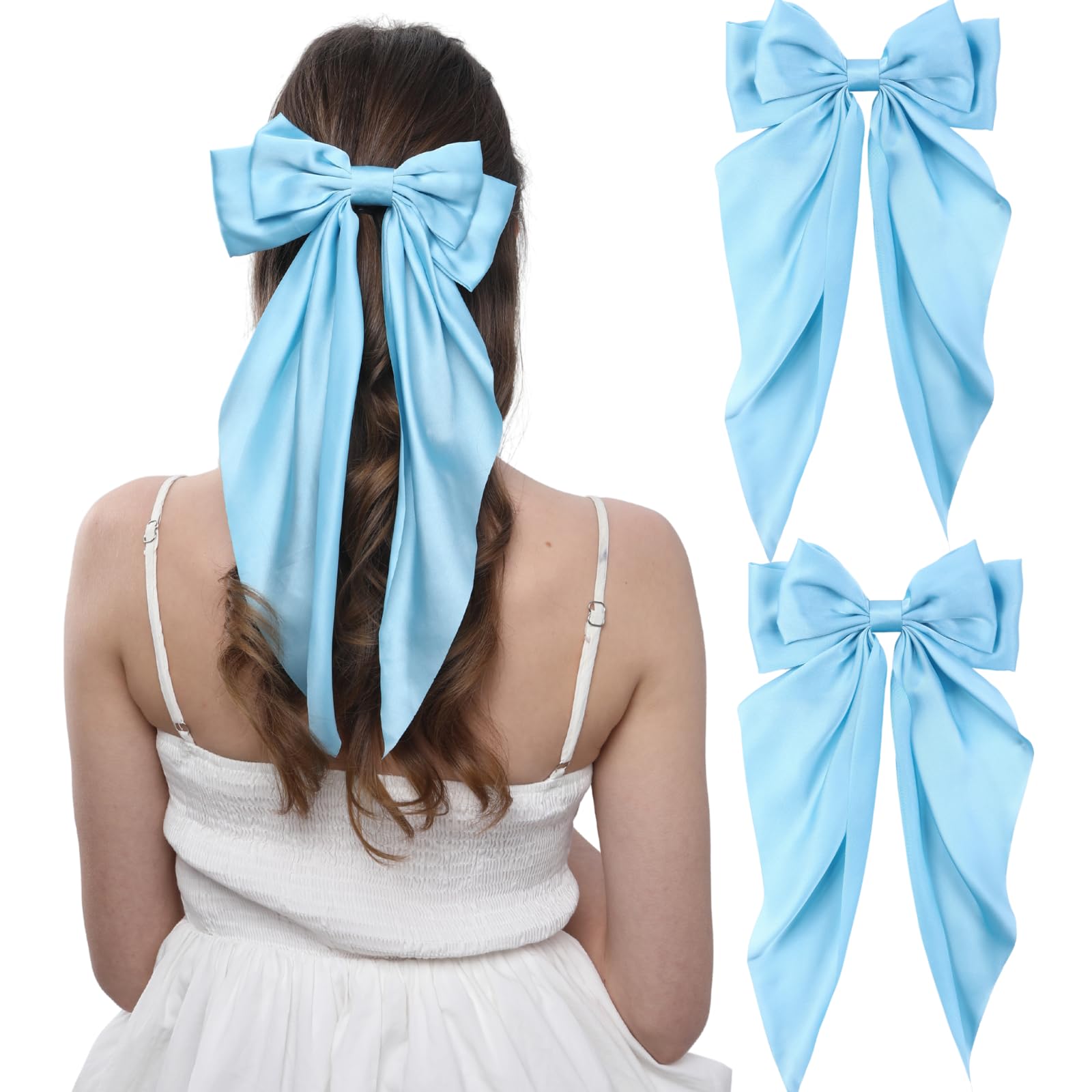 Photo 1 of LuSeren Big Hair Bow Clips (2-Pack)