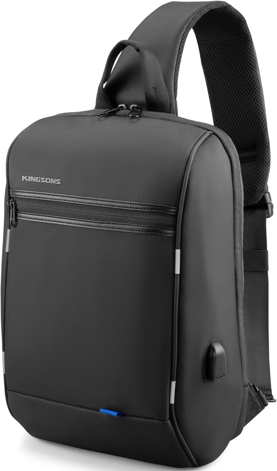 KingsonsCrossbody Bag for Men & Women Small Crossbody Casual Travel Tiny Sport Hiking Cycling Day Bag(Light Blue), Black, Tsa Lock Bag