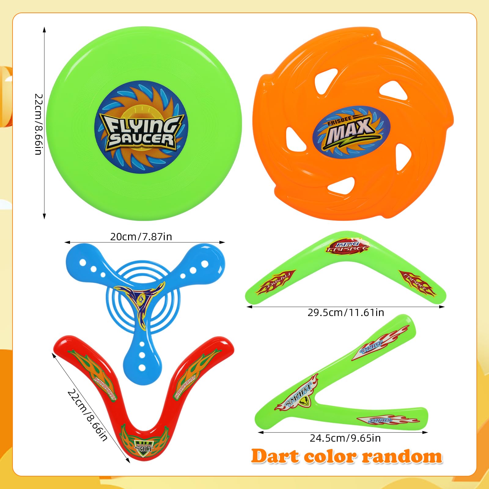 6 Pezzi Set di Boomerang, Boomerang a Forma di V, Boomerang per Principianti Set, Giochi Interattivi Genitore Figlio, Giocattoli per Bambini, All'aperto per Principianti