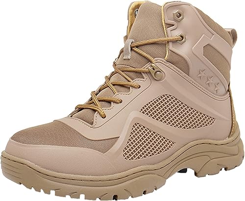 Botas de senderismo transpirables para hombre, antideslizantes, para senderismo, montañismo, ligeras, para escalada en roca, talla grande, Arena