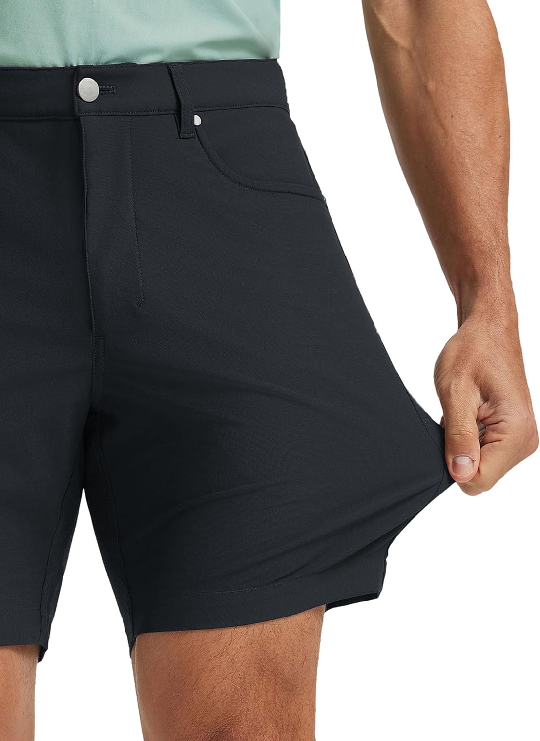 M MAELREG Golf Shorts Men 7" 9" Inseam Lightweight Quick Dry Stretch Flat Front Casual Moisture Wicking Mens Dress Shorts - Image 3