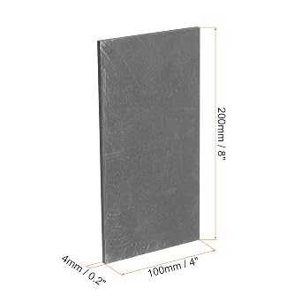 MECCANIXITY Graphite Block Ingot Rectangle Graphite Electrode Plate Board 200x100x5mm for Melting Casting, Electrolysis Electroplating