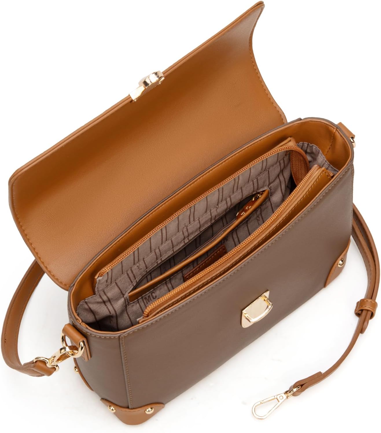 Milan Chiva Small Crossbody Purse for Women Elegant Top Handle Designer Square Bags - Image 7