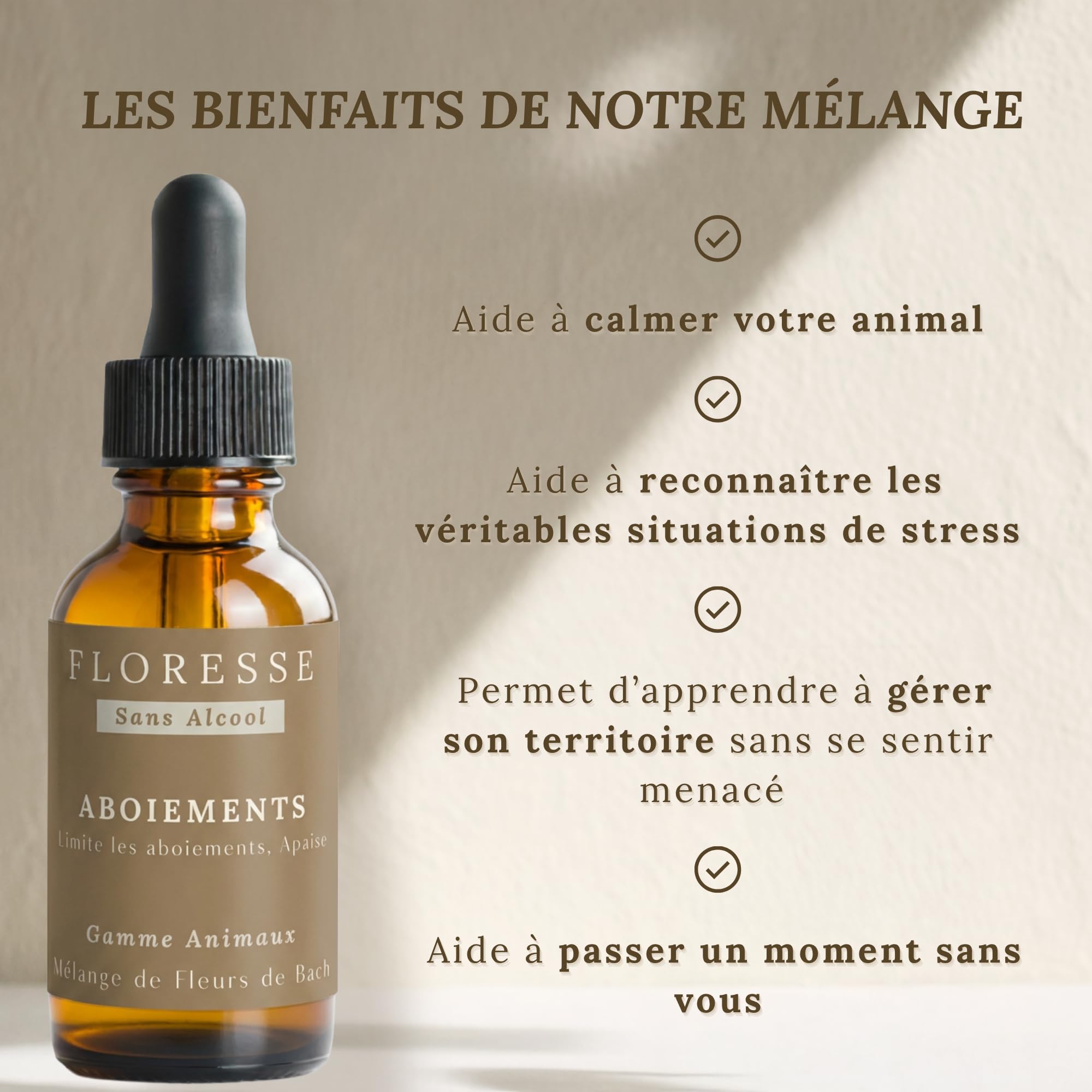 Conseil fleur de Bach® – Fleurs de Bach Aboiements Excessifs 30ml +1 Offert – Cure complète – Chien Calme, aboiements, sérénité – sans Alcool– Lot 2 flacons - Élixir Floral Traditionnel.
