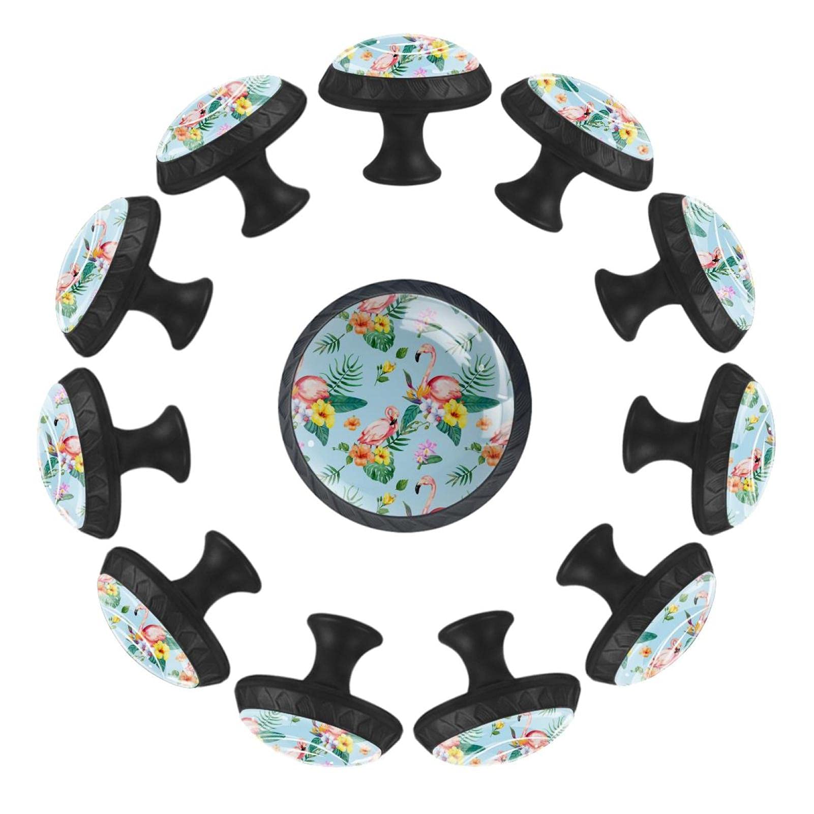 Boutons de tiroir flamant rose vintage pour remplacer les poignees de meuble usees