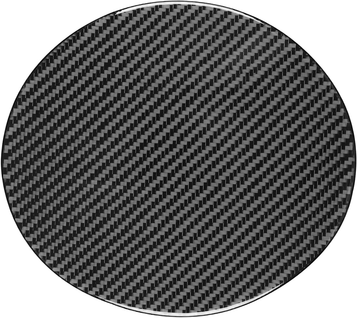 NVCNX Real Premium Carbon Fiber Compatible with Jeep Cherokee 2014-2023 2015 2016 2017 2018 2019 2020 2021 2022 Accessories Car Fuel Tank Filler Gas Cap Cover Exterior Trim Sticker Black 1PC