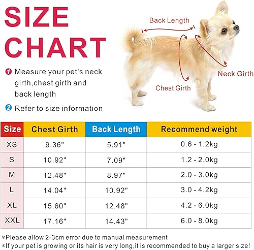 Miniatura 6 de Idepet - Ropa de perro para mascotas, sudaderas para perros pequeños, chaleco para chihuahua, ropa abrigada, chaquetas de otoño para cachorros,