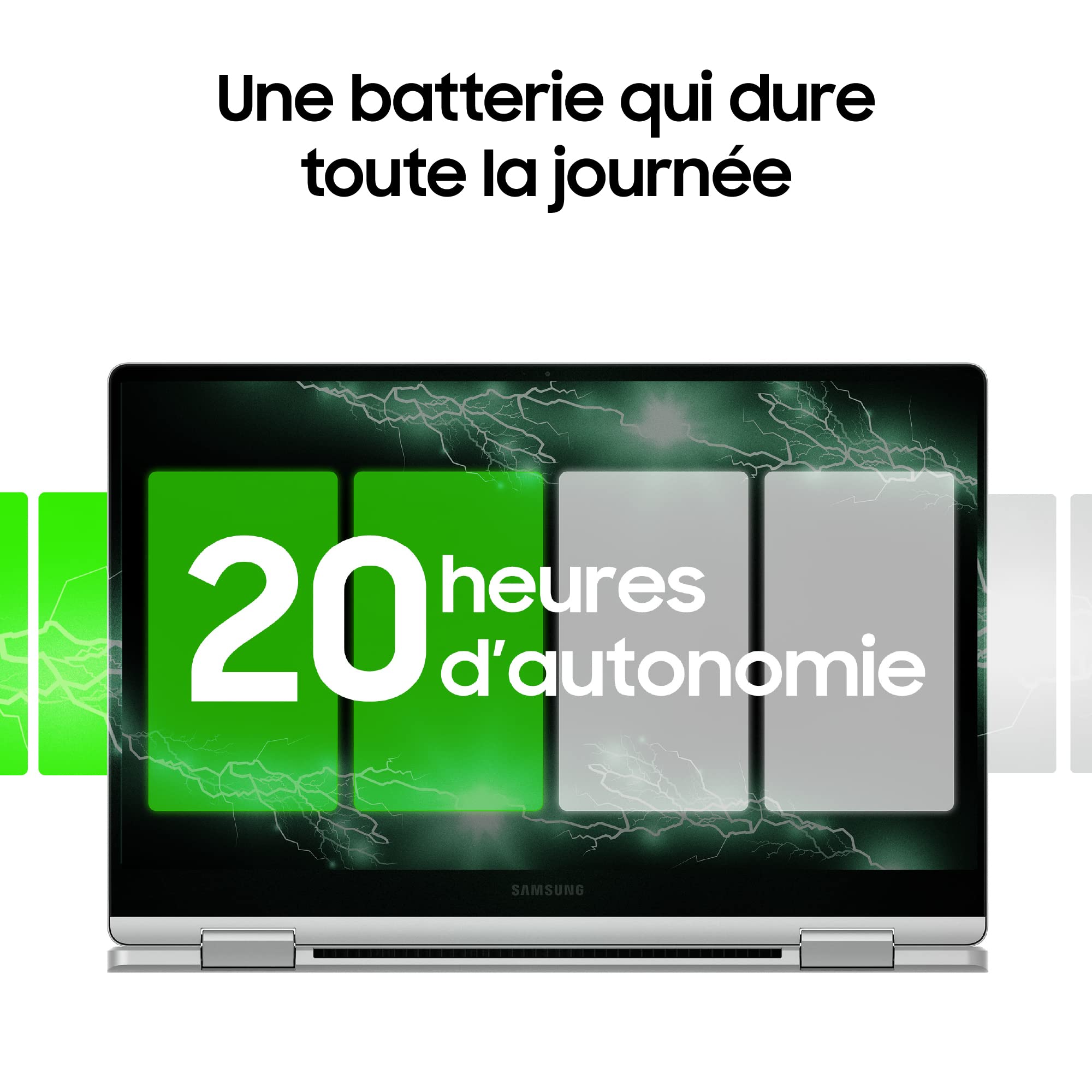 PC Portable convertible Samsung -Galaxy Book 3 360 -13,3 Super AMOLED - Core i5-1340P -RAM 8Go -256Go SSD -Iris Xe -Win 11 -S Pe