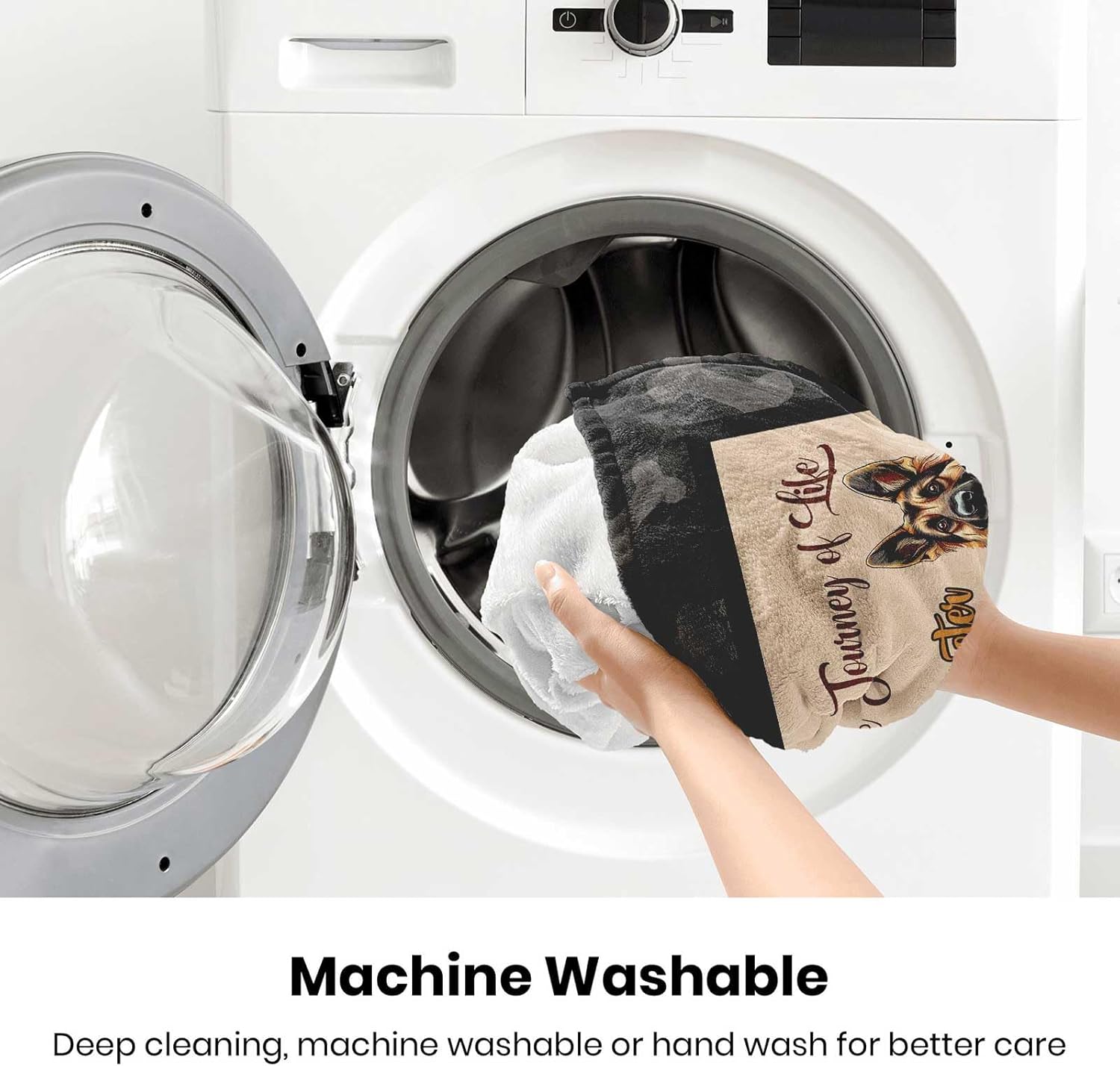 German Shepherd Gifts for Women, German Shepherd Mom Throw Blanket 60"X50", Shepherds Dog Decor for Shepherds Lovers Gifts - Image 6