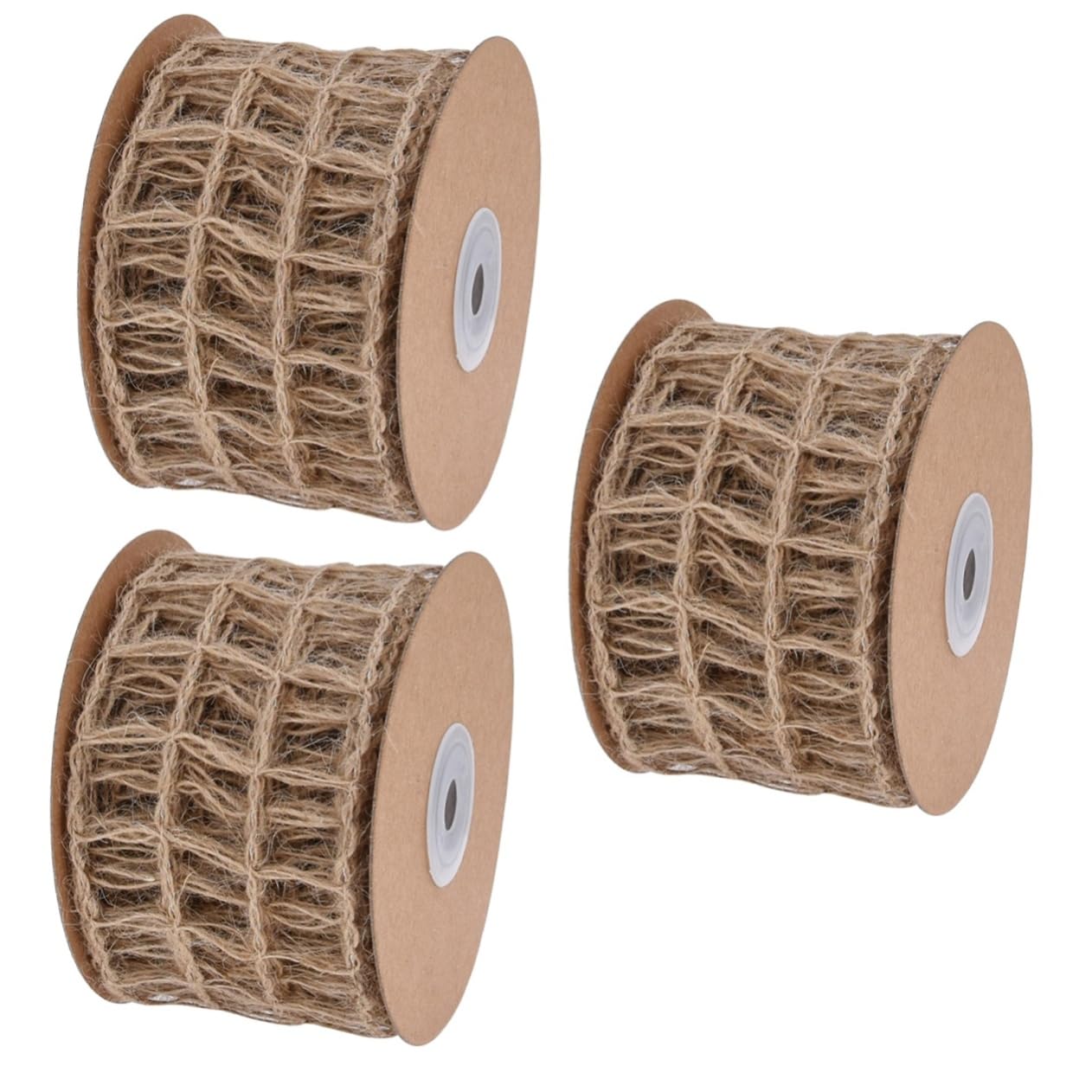 Ruban de jute SEWACC decoration de fete accessoires artisanaux mariages Noel 3pcs