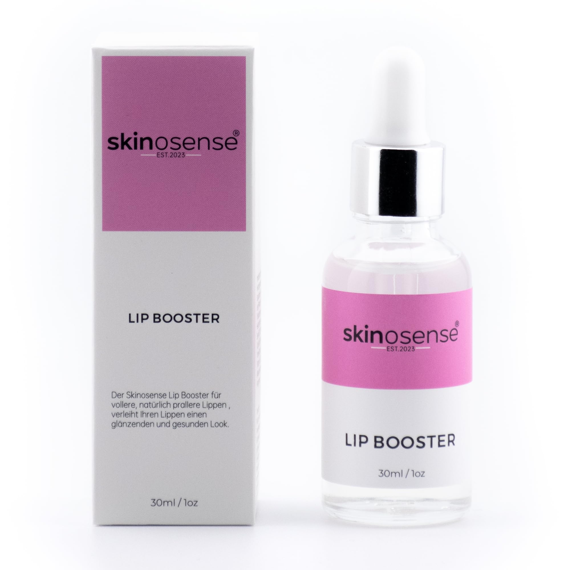Lip Booster Liquid Serum 30ml | Lippenpflege mit Vitamin E & Pflanzenölen, vegan, für vollere Lippen & glattere Lippenkonturen
