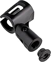 Vista 4 de Soporte de micrófono Boom para escritorio, soporte de micrófono de escritorio ajustable, base pesada con embrague giratorio, brazo de pluma, clip