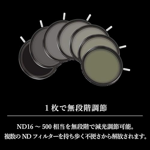 Miniatura 3 de Haida NanoPro MC - Filtro de densidad neutra variable de 1.2 a 2.7, de 4 a 9 paradas