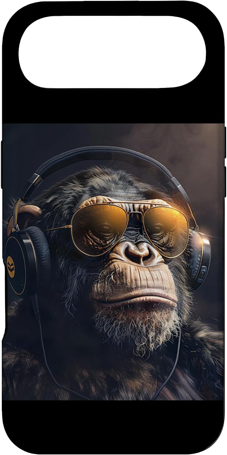 Monkey with Headphones DJ Style Monkey Musicians Music Gifts Case for iPhone Air