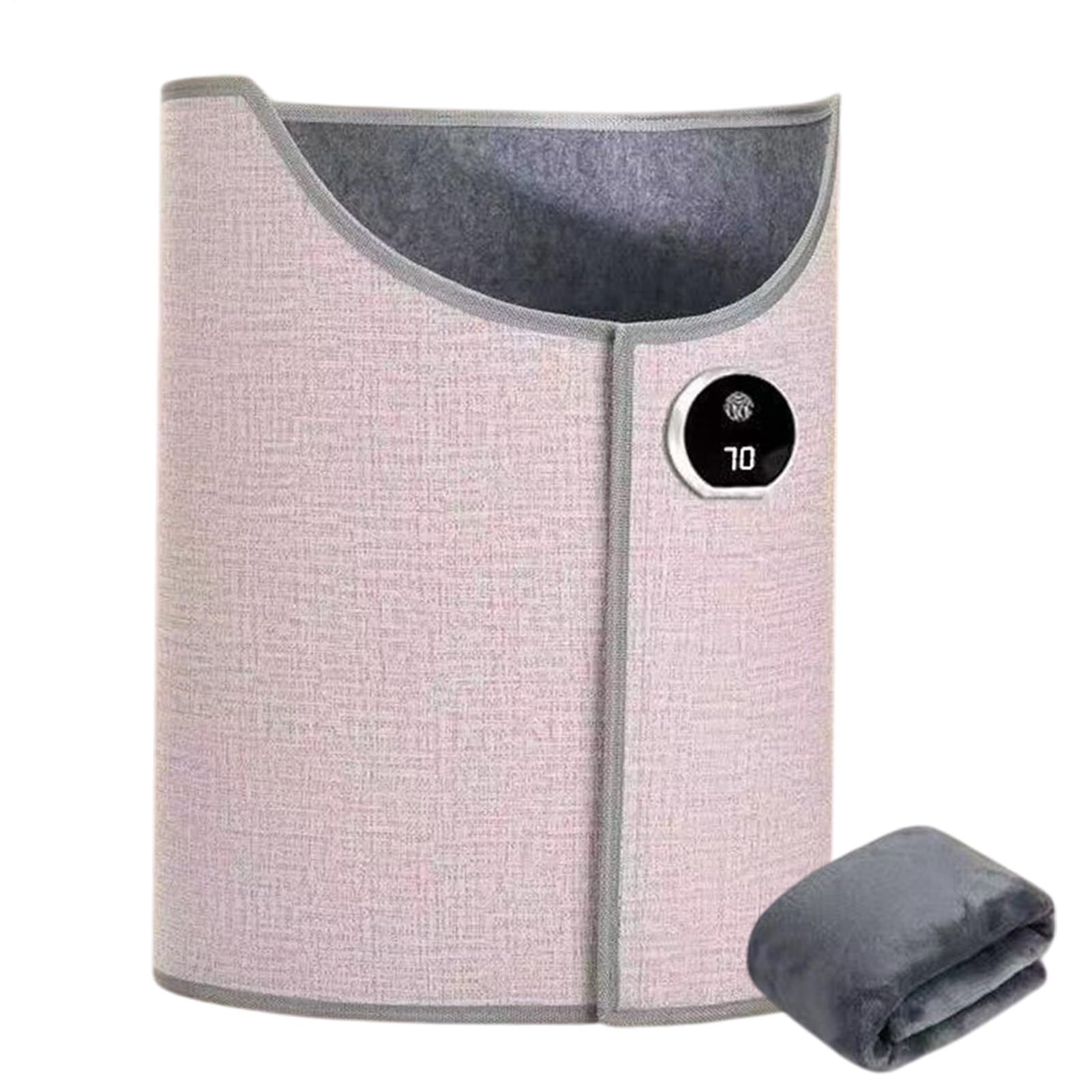 Almohadilla para pies para calentador de escritorio: calentador eléctrico plegable, tapete térmico, calentadors para pies plegable con termostato y temporizador | Protección segura contra