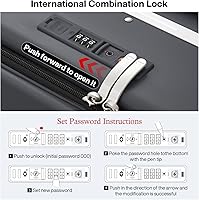 Amazon.com | mixi Checked Luggage with Cup Phone Holder and