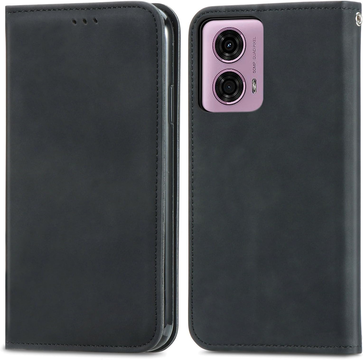 Custodia Portafoglio In Pelle PU Con Supporto Per Motorola Moto E14 / G04 / G24 – Antiurto, Rossa