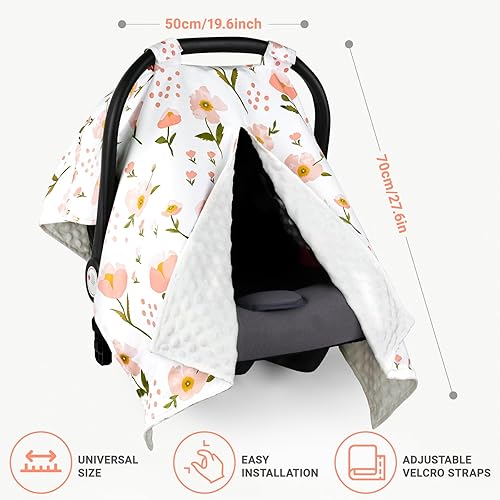 Miniatura 3 de Metplus Funda de asiento de coche 2 en 1, toldo para asiento de automóvil para bebés, cubierta de lactancia multiusos para mamá, fundas para