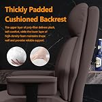 Office Chair Executive Desk Chair with Foot Rest Comfy Computer Gaming Chairs Reclining Adjustable Height Home Office Chair with Wheels