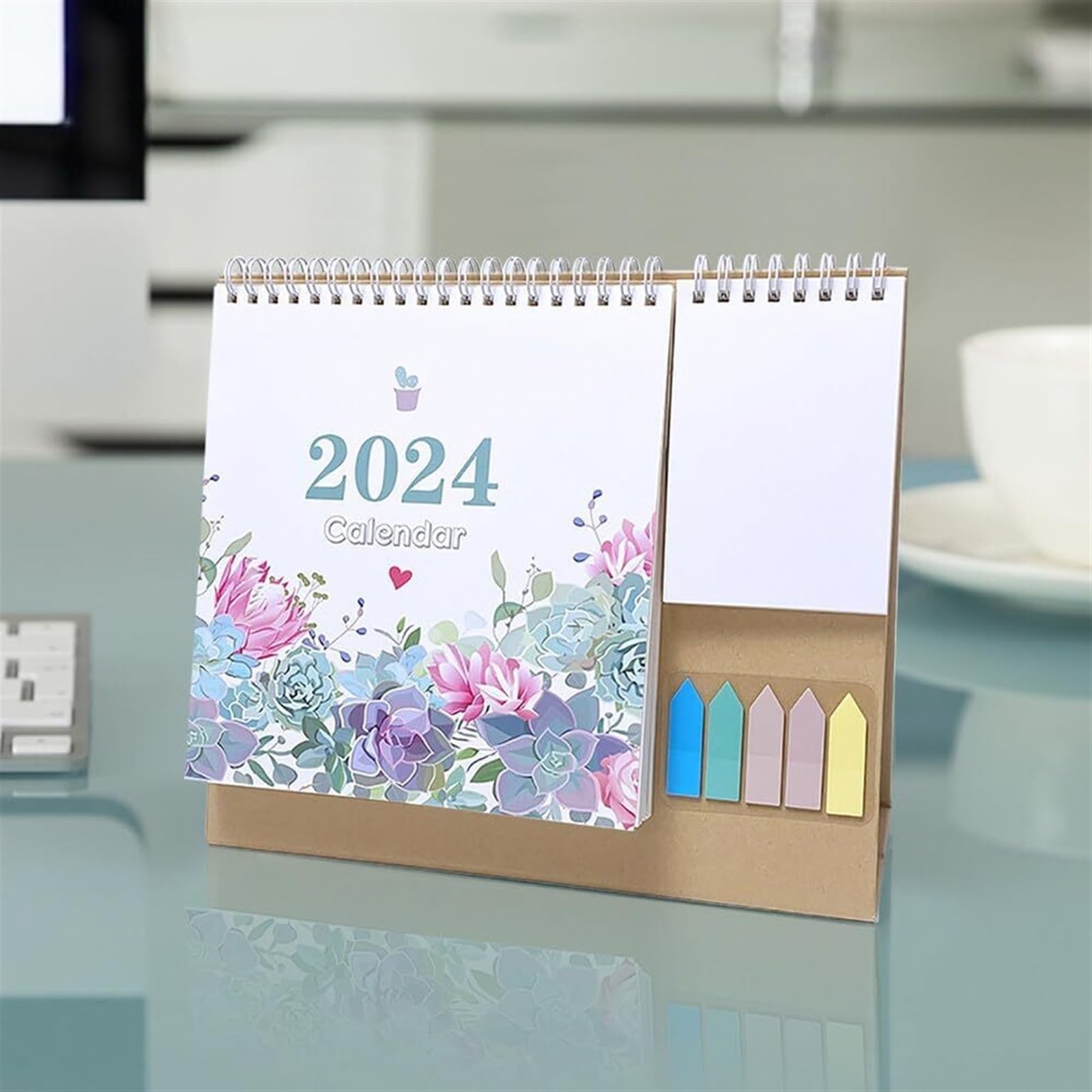 Familienplaner Kalender 2024 Tischkalender 2024, Januar Bis Dezember, 12 Monatskalender 2024, Tischkalender, 21,8 X 25,4 Cm Kalender 2024 (Color : C, Size : 3pc)