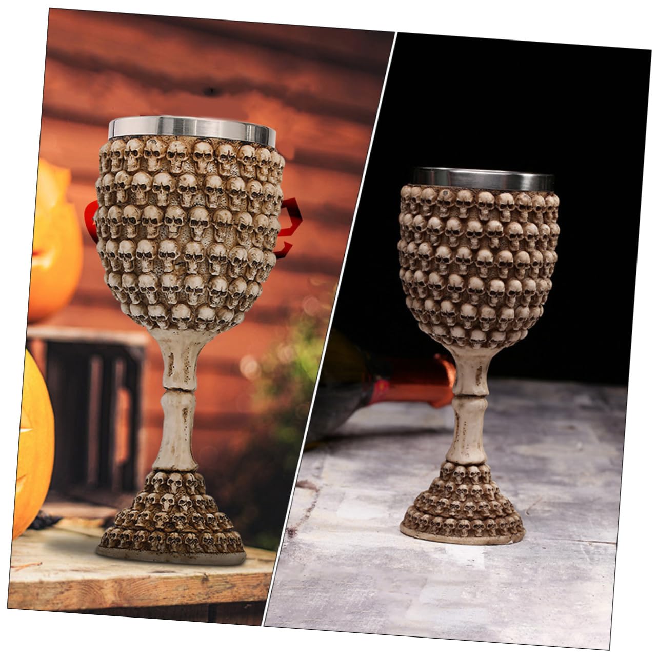 Ciieeo 2 Pièces gobelet inoxlm couvert wine glasses - Verre à liqueur verres à vin tasse à liqueur multifonction verre à accessoire Acier inoxydable
