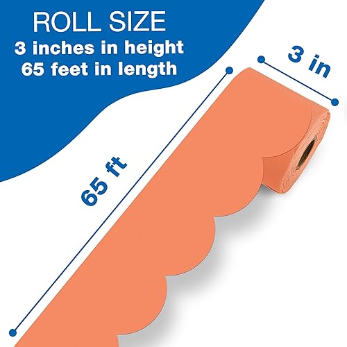 Vista 133 de Carson Dellosa Grow Together - Bordes de madera clara para tablón de anuncios de 65 pies, 1 rollo de ribete natural para pizarra blanca, corcho