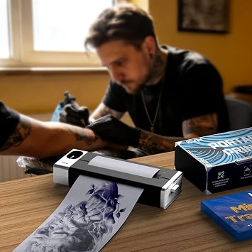 KVM Wireless Bluetooth Mini Thermal Tattoo Stencil Printer