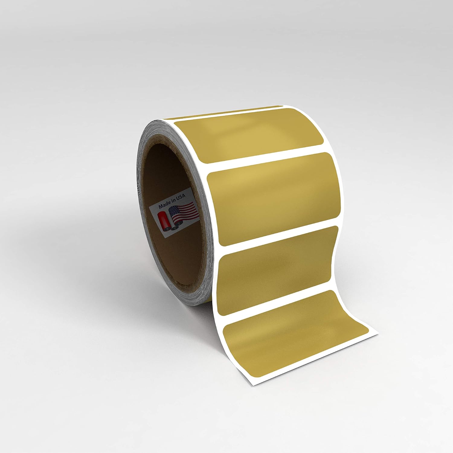 Kenco Scratch Off Stickers - Silver Scratch Off Labels Stickers - Made in The USA (Gold 2 X 1, 100 Stickers)