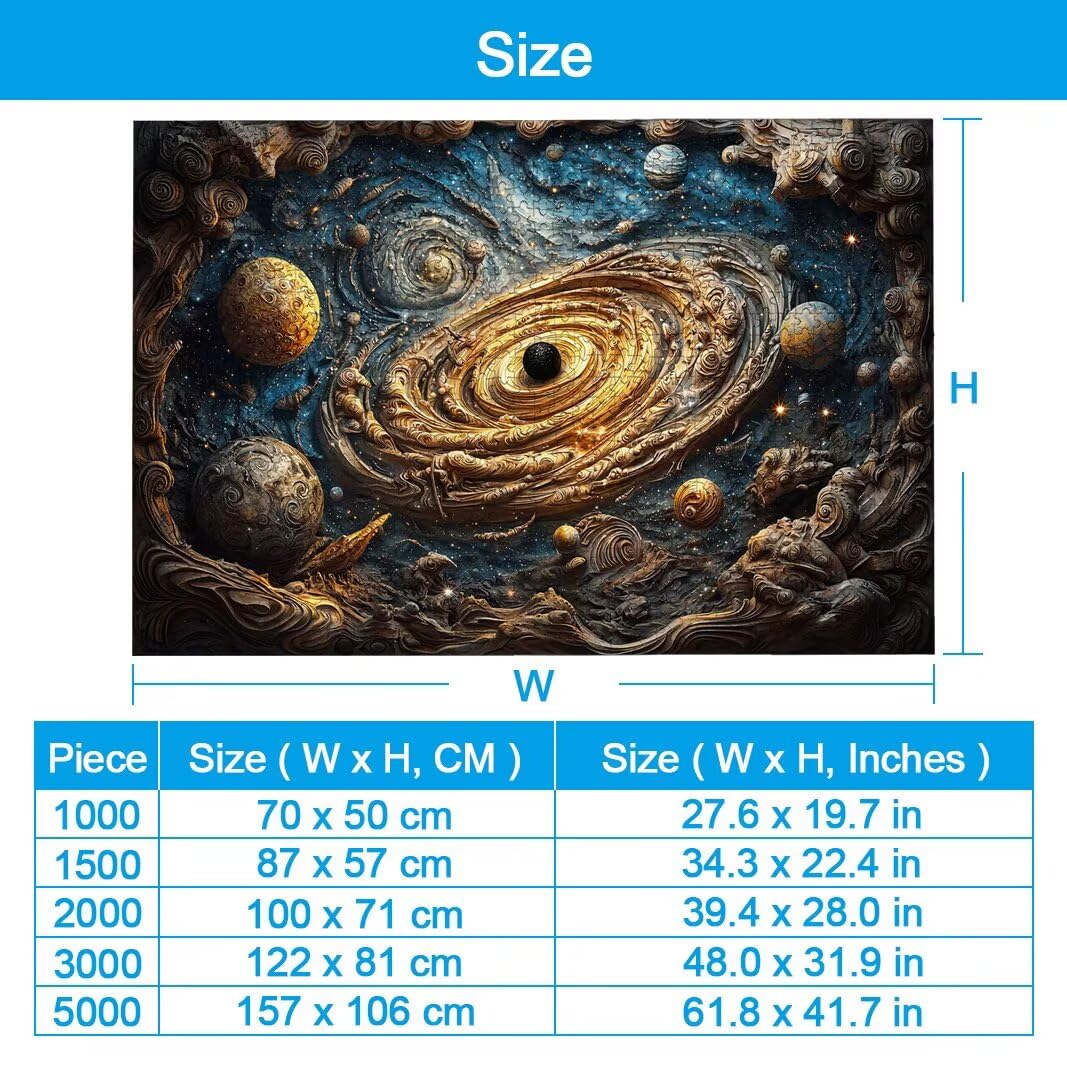 Puzzle 1000 Piezas, Puzzle Universo de Madera para Adultos, Regalos -2262