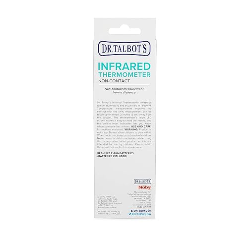 Miniatura 7 de Dr Talbots Termómetro acrílico infrarrojo sin contacto con pantalla LED indicador de advertencia de fiebre lectura precisa 1 S para bebé niños