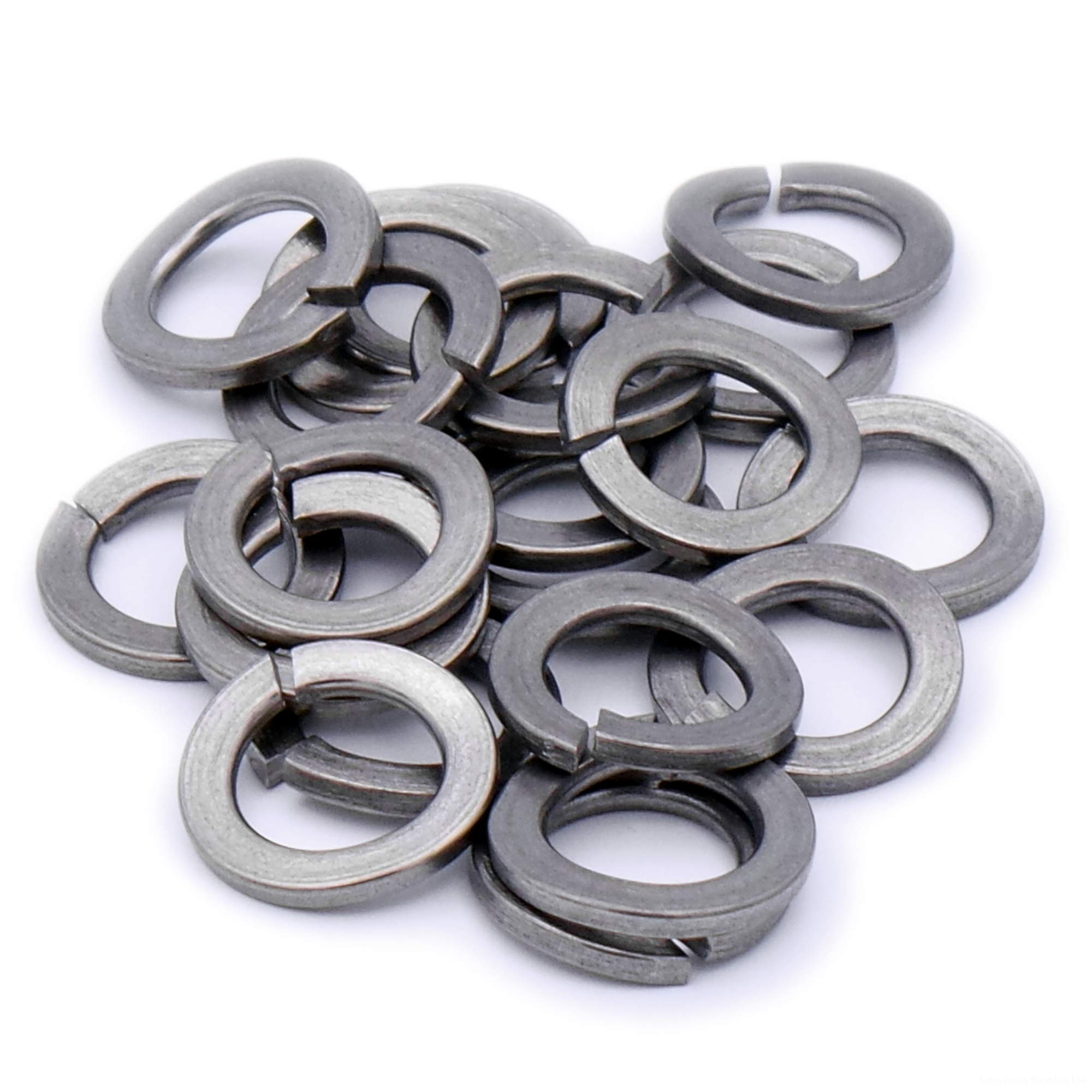 Singularity Supplies Silver M5 (5Mm) Wave Spring Split Lock Washer - Stainless Steel (A2) (Pack Of 20)