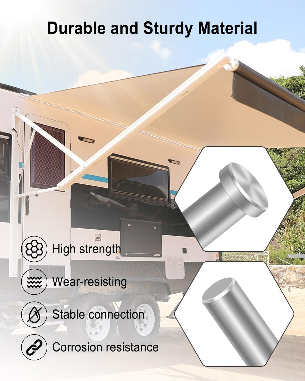 Power Rv Camper Awning Part Pins and Fasteners Kit Fits for Dometic 9100 9200